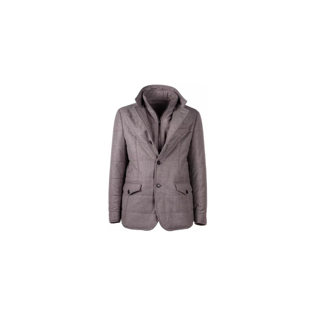 Tessuto Wool and Cashmere Coat with Button Closure 48 IT Men