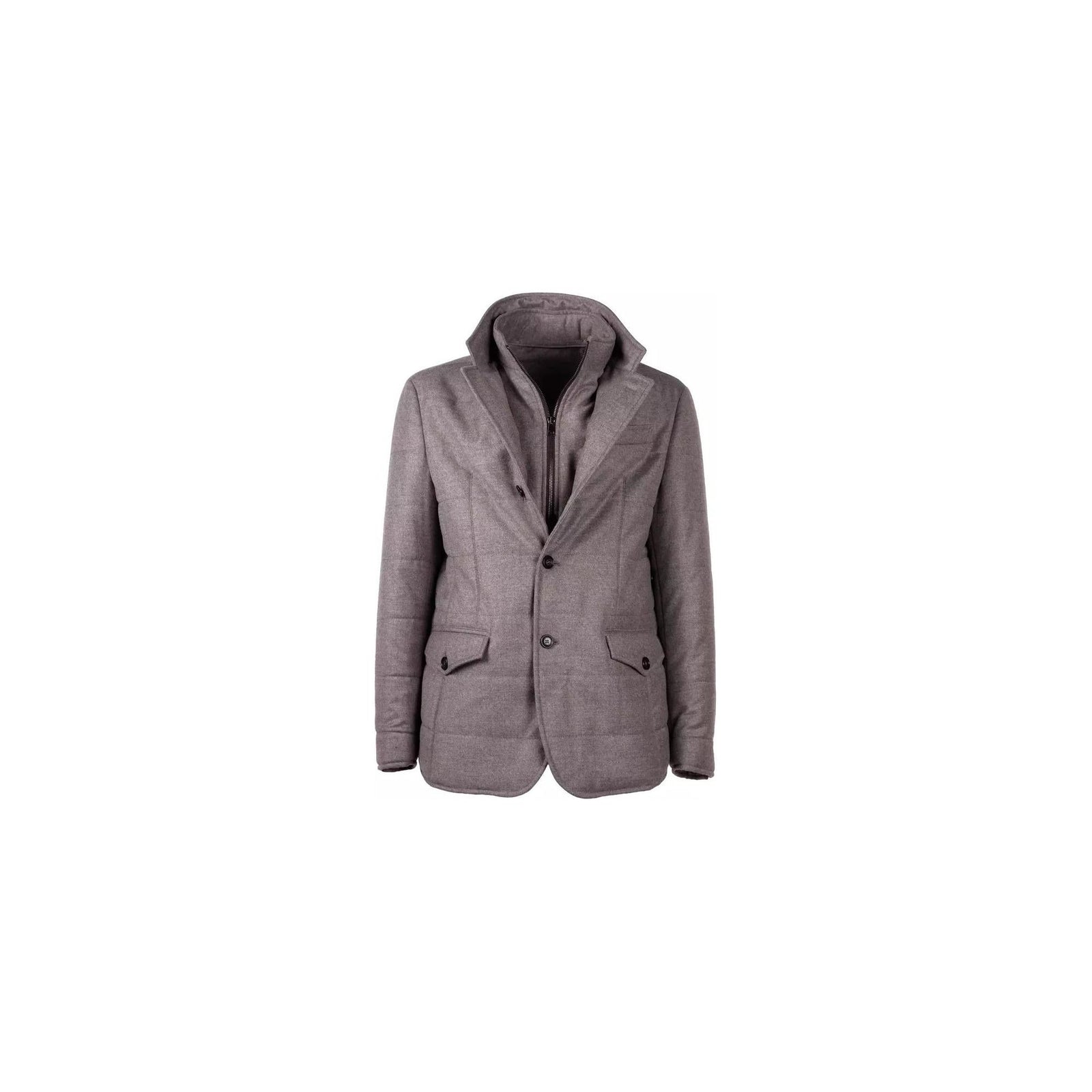 Tessuto Wool and Cashmere Coat with Button Closure 48 IT Men