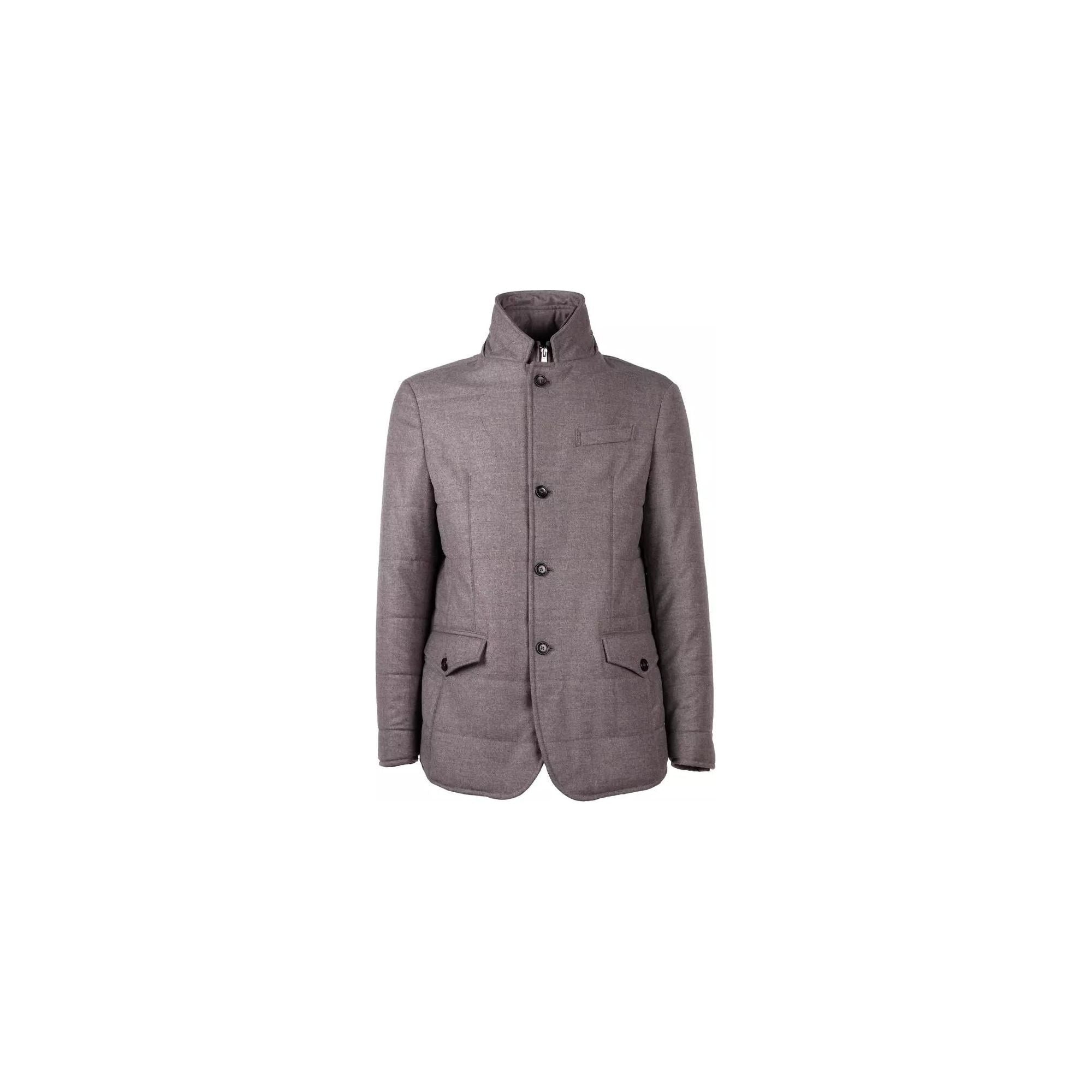 Tessuto Wool and Cashmere Coat with Button Closure 48 IT Men