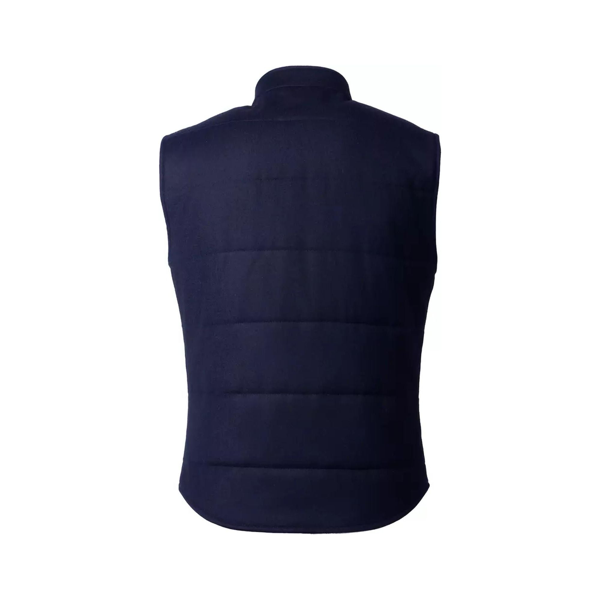 Wool and Cashmere Vest with Button Closure and Multiple Pockets 50 IT Men