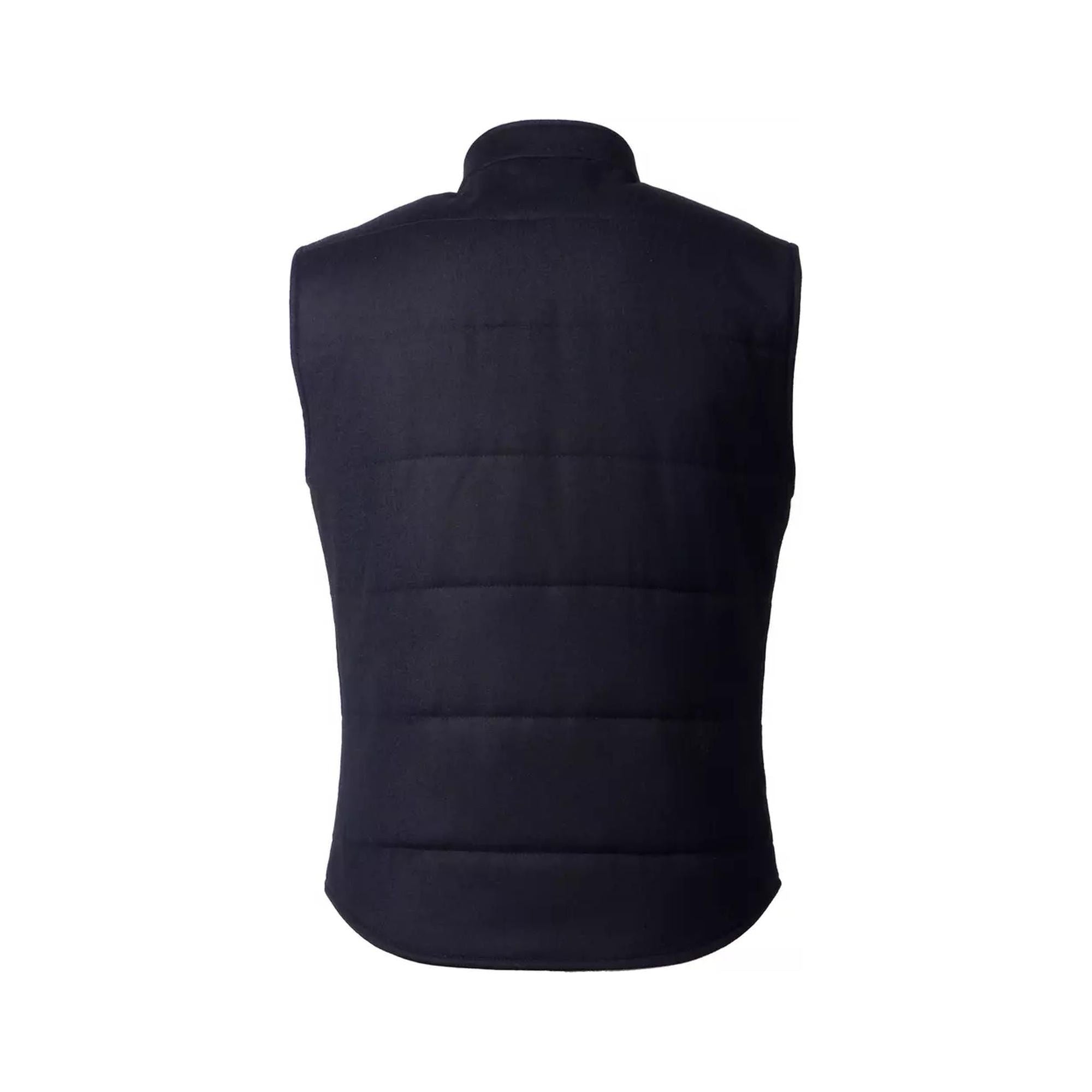 Wool and Cashmere Vest with Button Closure and Multiple Pockets 48 IT Men