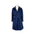 Womens Belted Blue Coat - Made in Italy 42 IT Women