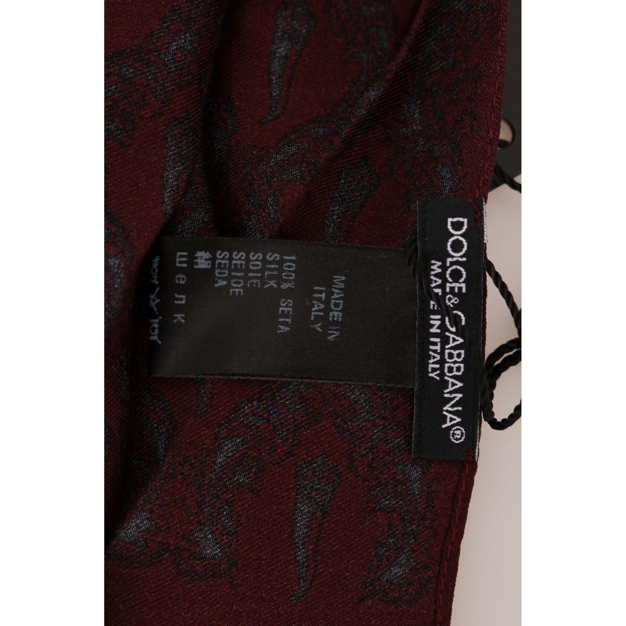 100% Silk Dolce &amp; Gabbana Tie Scarf Wrap One Size Men