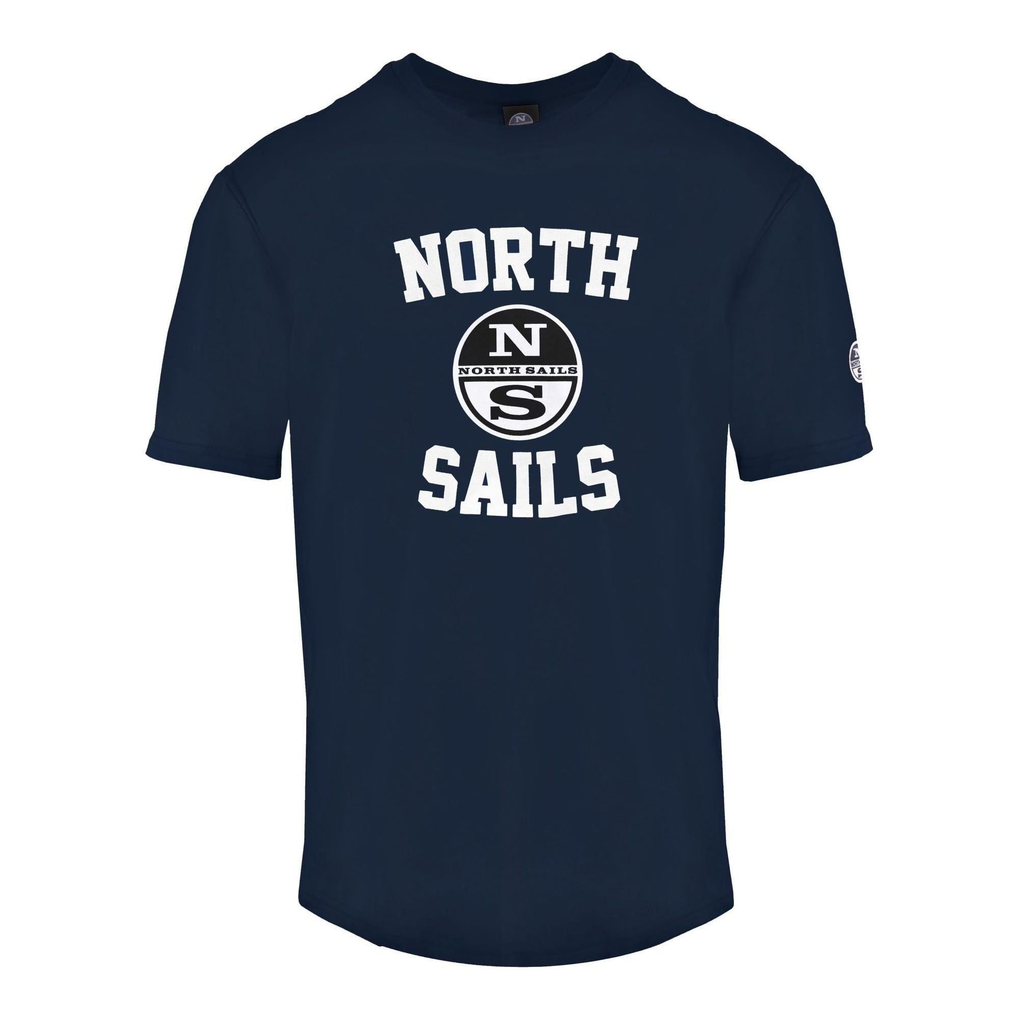 Solid Color Front Print Crewneck T-shirt by North Sails L Men