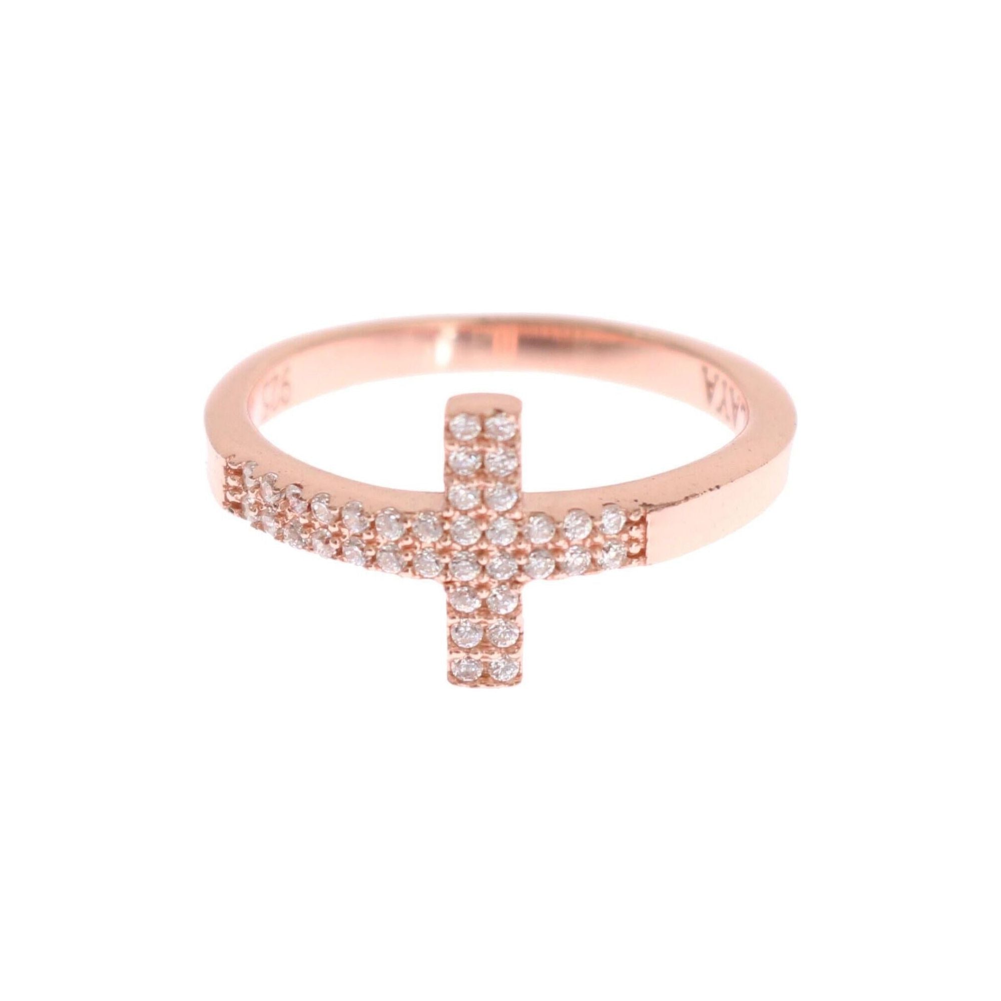 Authentic NIALAYA Pink Gold Plated Silver Ring