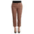 100% Authentic C&#8217;N&#8217;C COSTUME NATIONAL Mid Waist Cotton Tapered Cropped Pants with Logo Details 40 IT Women