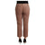 100% Authentic C&#8217;N&#8217;C COSTUME NATIONAL Mid Waist Cotton Tapered Cropped Pants with Logo Details 42 IT Women