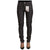 Skinny Mid Waist Denim Jeans with Zipper Closure