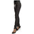 Skinny Mid Waist Denim Jeans with Zipper Closure
