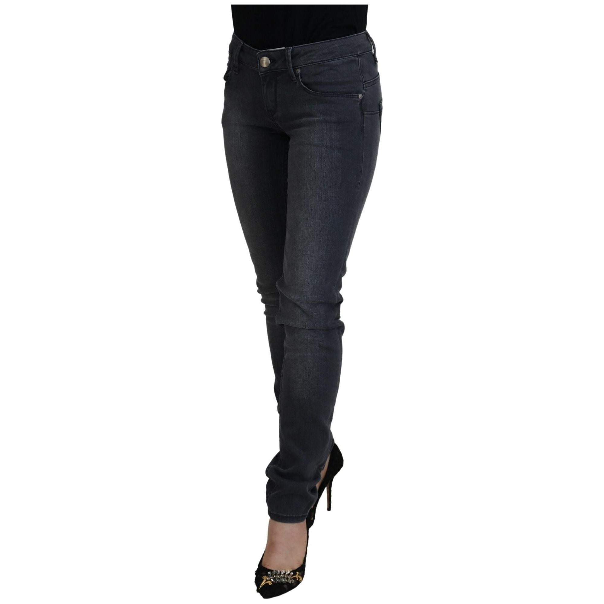 Authentic ACHT Skinny Jeans with Logo Details W26 US Women