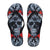 Womens Graphic Print Flip Flops