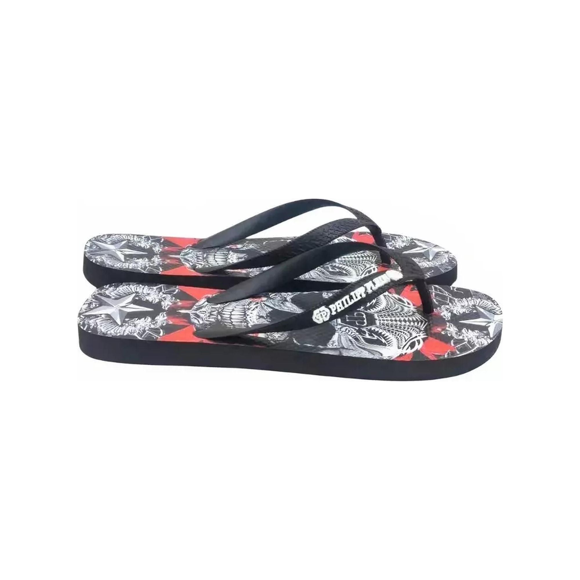 Womens Graphic Print Flip Flops