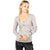 Viscose Blend V-Neck Sweater with Crossed Chest Details XS Women