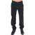 Stylish Black Corduroy Pants with Logo Details 48 IT Men