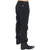 Stylish Black Corduroy Pants with Logo Details 48 IT Men