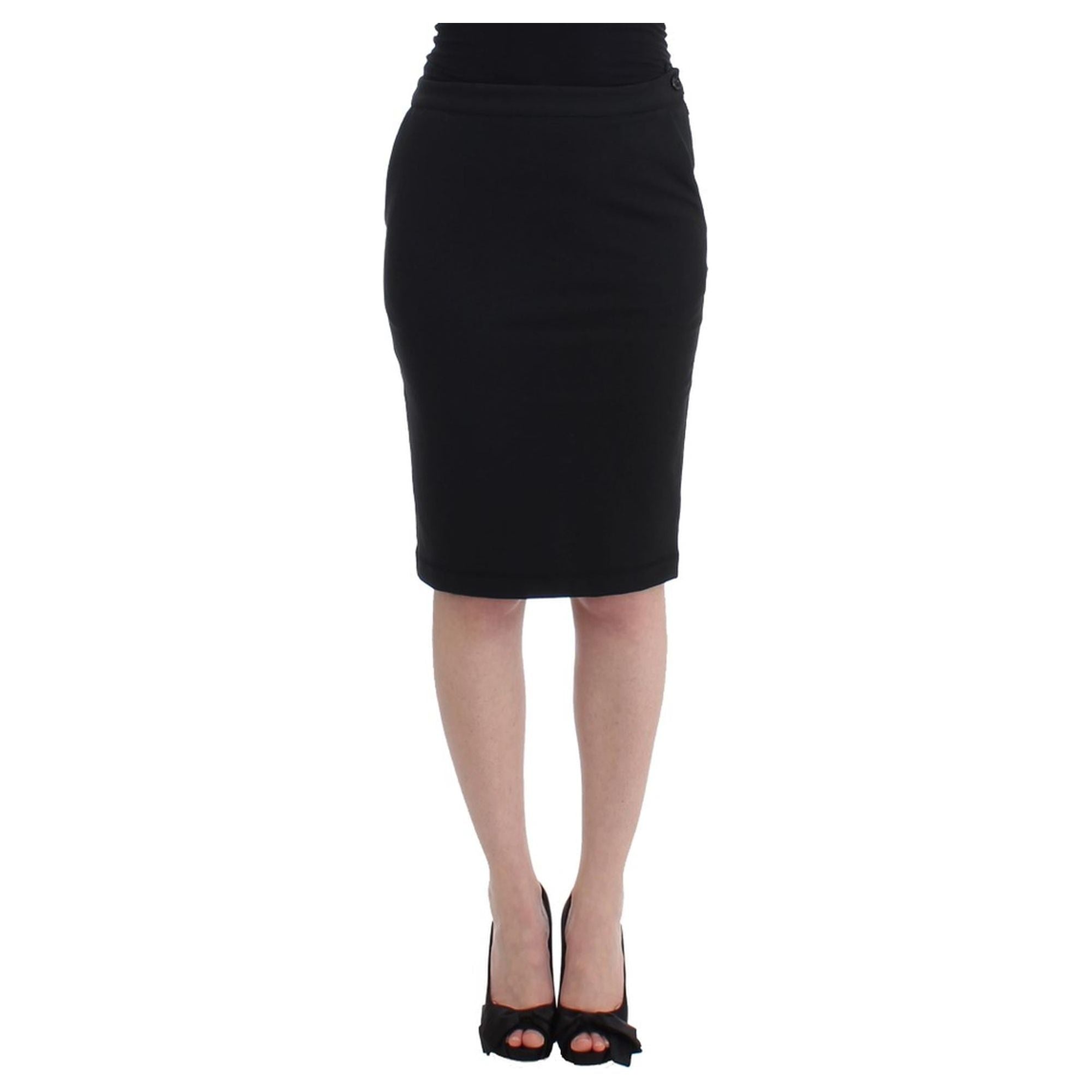 Authentic GF Ferre Pencil Skirt with Logo Details 44 IT Women