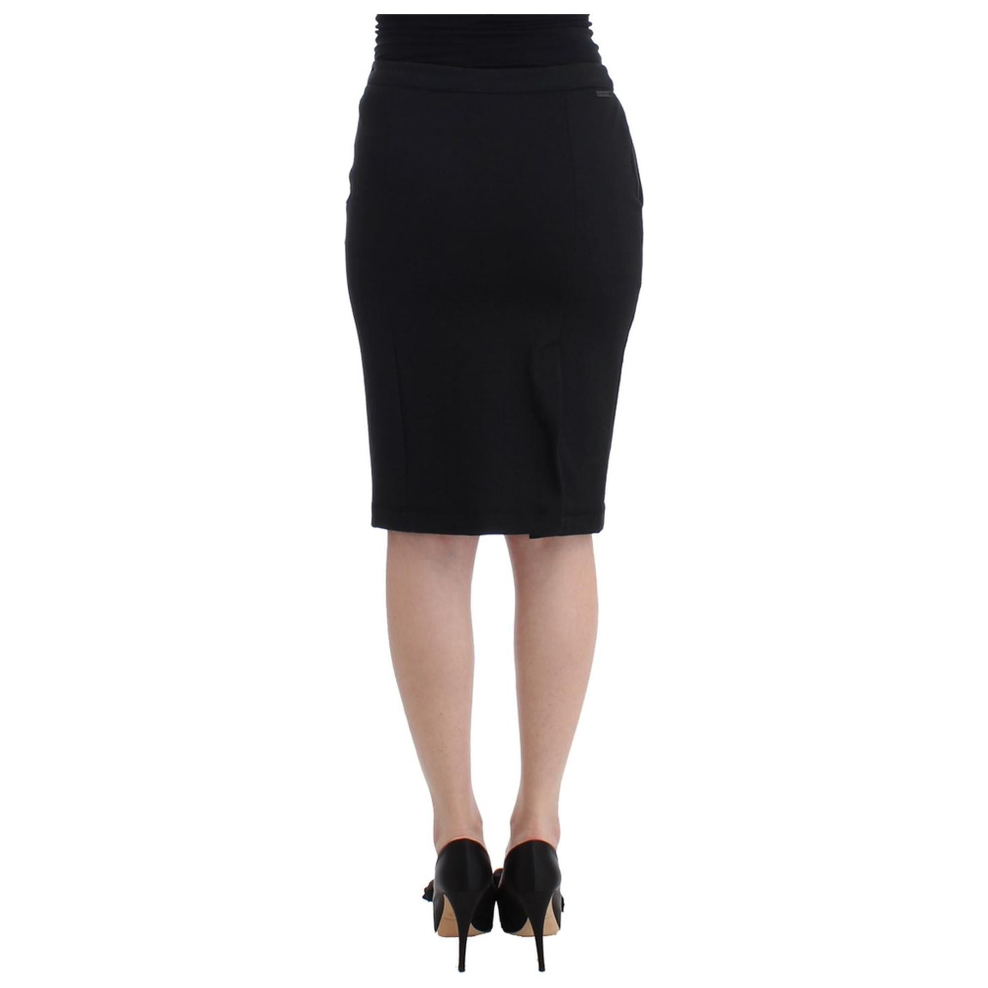 Authentic GF Ferre Pencil Skirt with Logo Details 44 IT Women