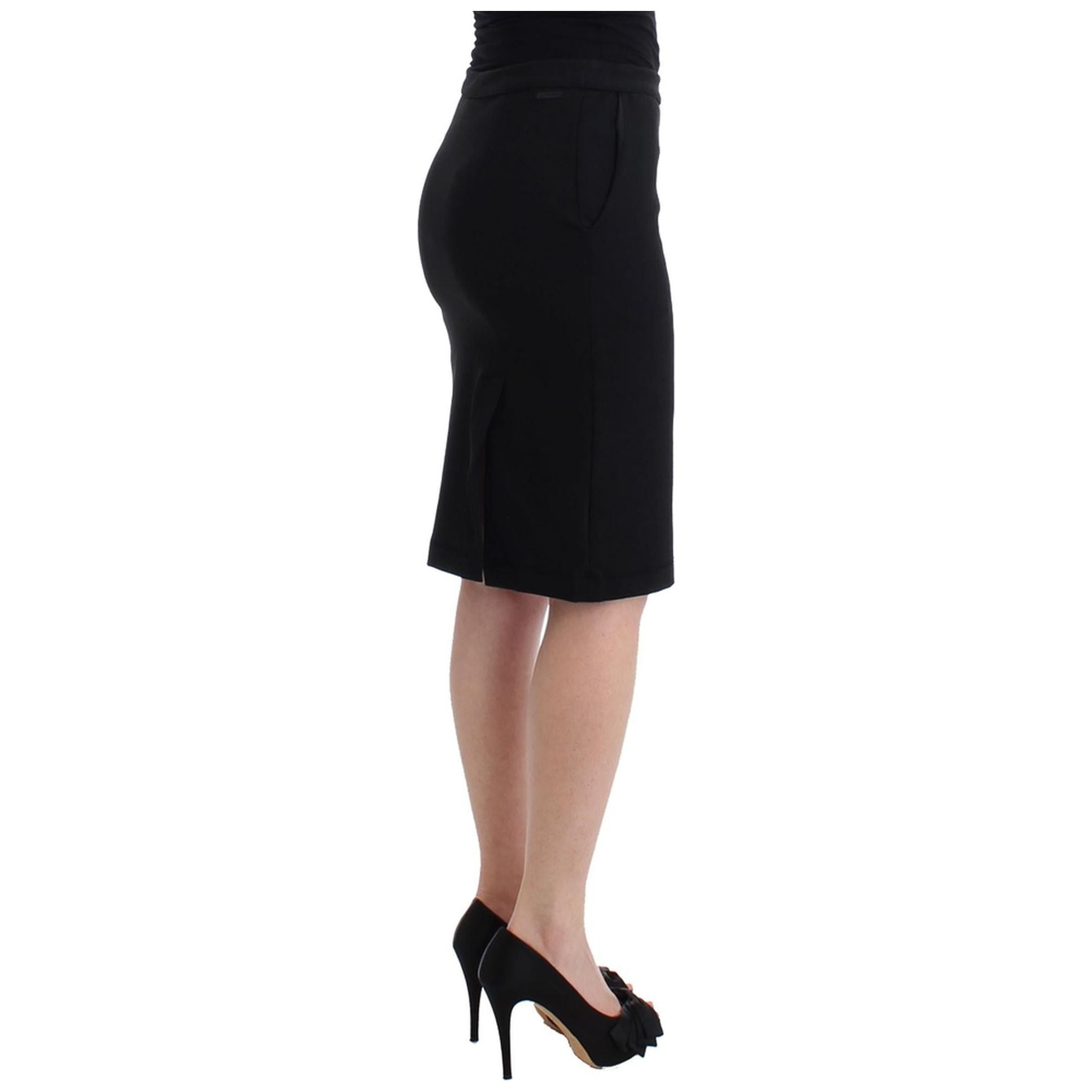 Authentic GF Ferre Pencil Skirt with Logo Details 44 IT Women