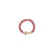 Authentic NIALAYA Gold Plated Silver Bracelet with Red Coral Beads and CZ Diamond Cross