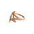 Authentic NIALAYA Pink Gold Plated Ring with Clear CZ