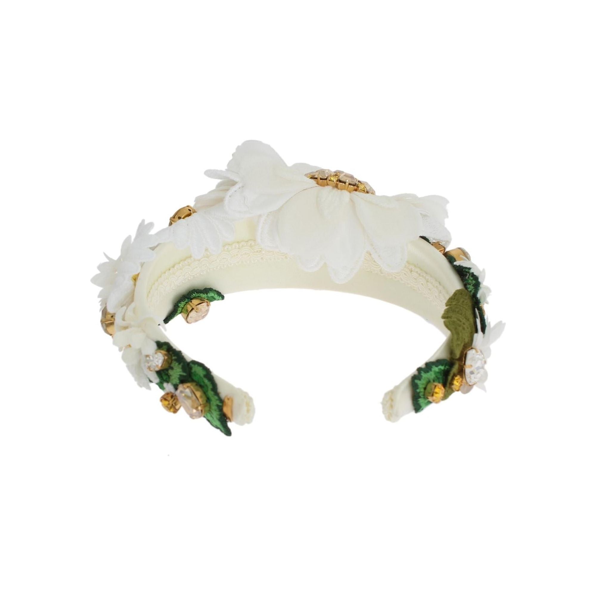 Stunning Dolce &amp; Gabbana Margherite Crystal Headband One Size Women