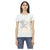 Short Sleeve Round Neck T-shirt with Front Print M Women