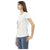 Short Sleeve Round Neck T-shirt with Front Print S Women