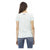 Short Sleeve Round Neck T-shirt with Front Print S Women