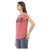 Short Sleeve Round Neck T-shirt with Front Print L Women