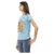 Short Sleeve Round Neck T-shirt with Front Print XL Women