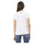 Short Sleeve Round Neck T-shirt with Front Print M Women