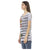 Short Sleeve Round Neck T-shirt with Front Print M Women