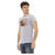 Short Sleeve Round Neck T-shirt with Front Print L Men