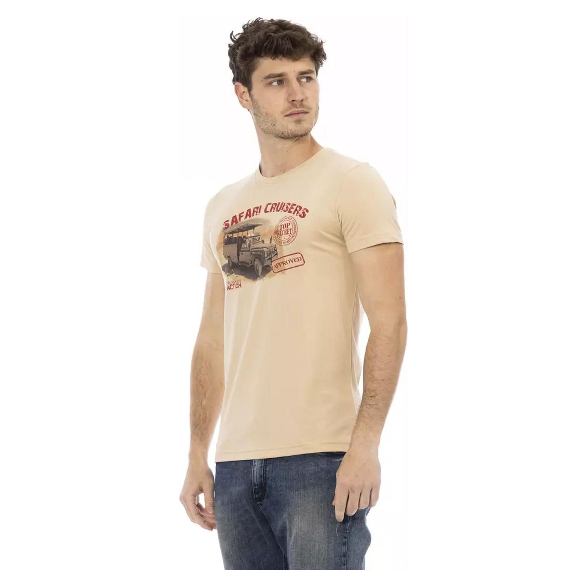 Short Sleeve T-shirt with Front Print L Men