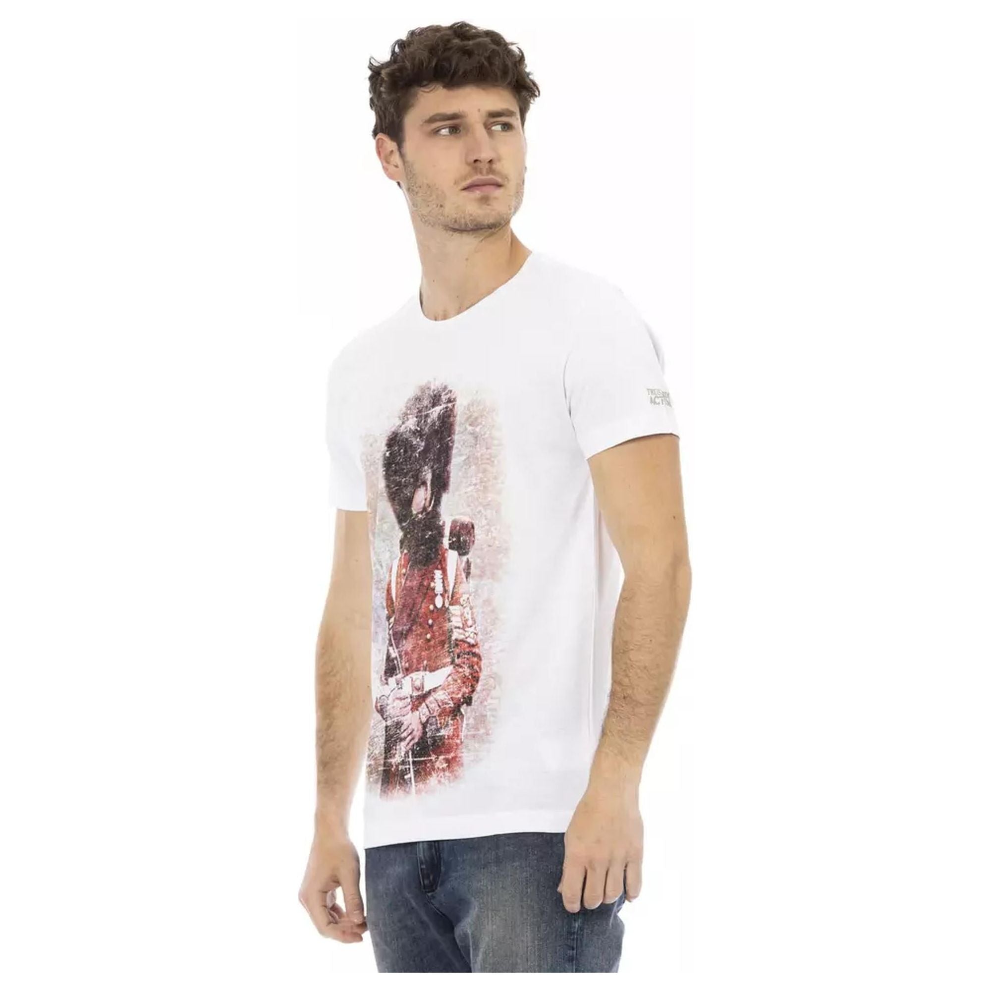 Short Sleeve T-shirt with Front Print 2XL Men