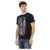 Short Sleeve Round Neck T-shirt with Front Print L Men