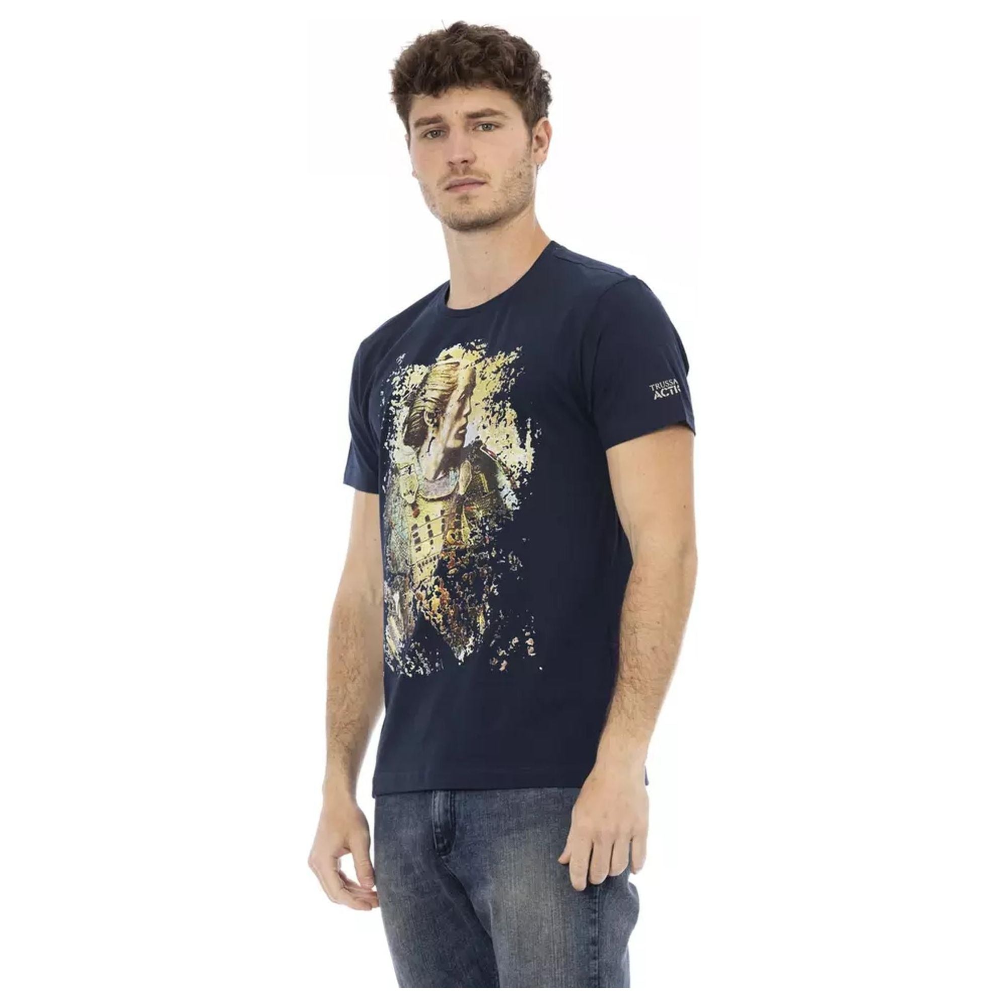 Short Sleeve T-Shirt with Front Print L Men