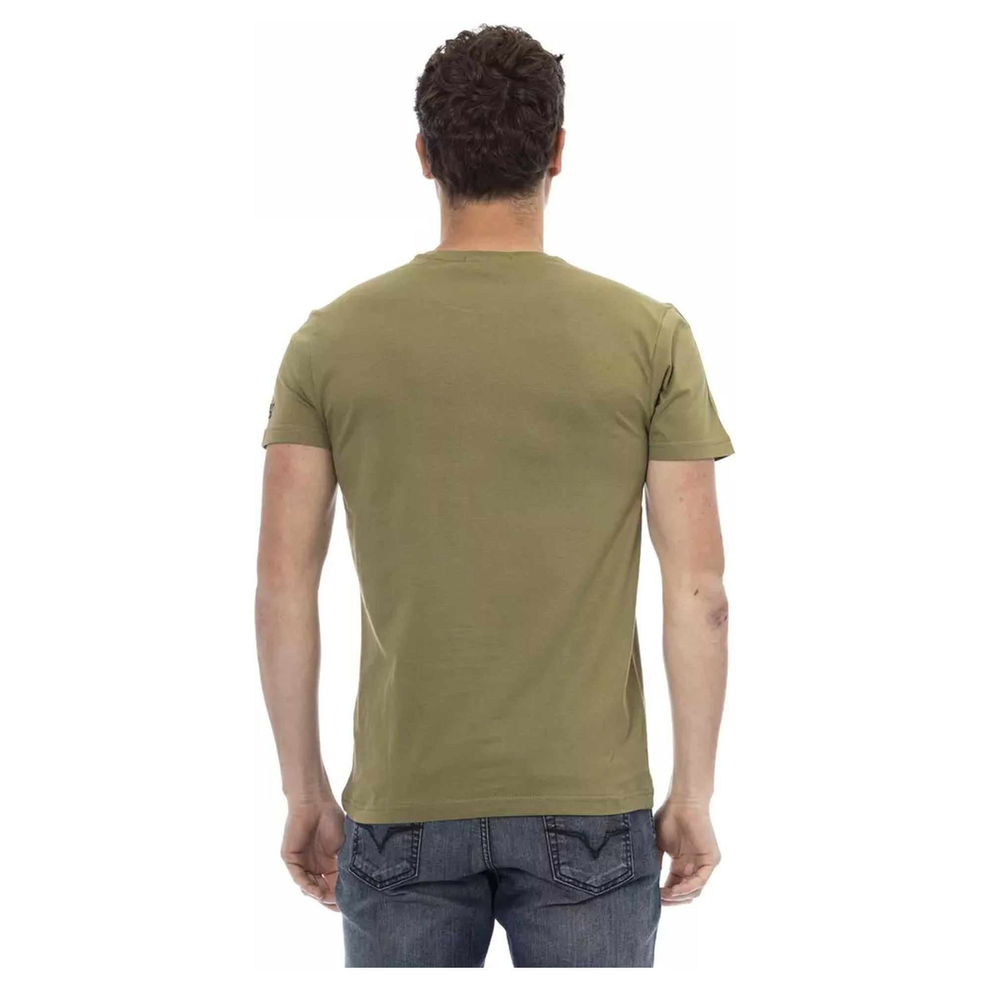 Short Sleeve T-shirt with Front Print 3XL Men