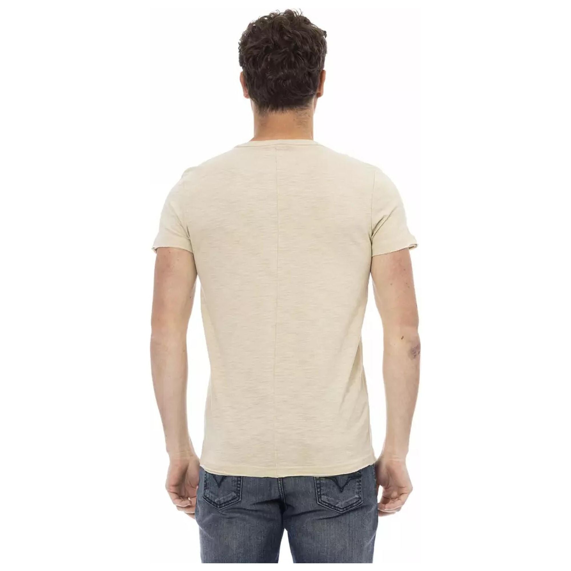 Short Sleeve T-shirt with Chest Pocket Print L Men