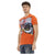 Short Sleeve Round Neck T-shirt with Front Print 3XL Men