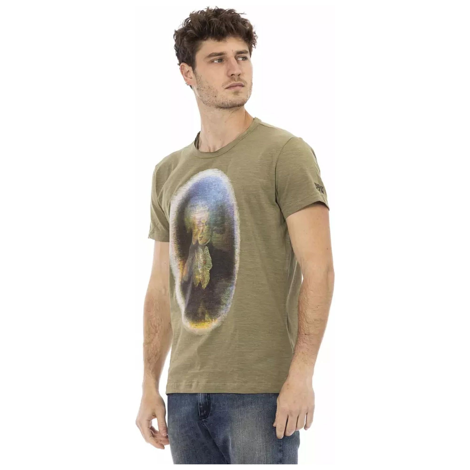 Short Sleeve T-shirt with Front Print L Men