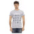 Short Sleeve Round Neck T-shirt with Front Print XL Men