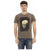 Short Sleeve Round Neck T-shirt with Front Print 3XL Men