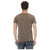 Short Sleeve Round Neck T-shirt with Front Print 3XL Men