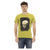 Short Sleeve Round Neck T-shirt with Front Print S Men