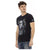 Short Sleeve Round Neck T-Shirt with Front Print L Men