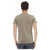 Short Sleeve V-Neck T-Shirt with Front Print XL Men