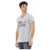 Short Sleeve V-Neck T-Shirt with Front Print M Men