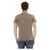 Short Sleeve V-Neck T-Shirt with Front Print S Men