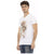 Short Sleeve V-Neck T-shirt with Front Print M Men